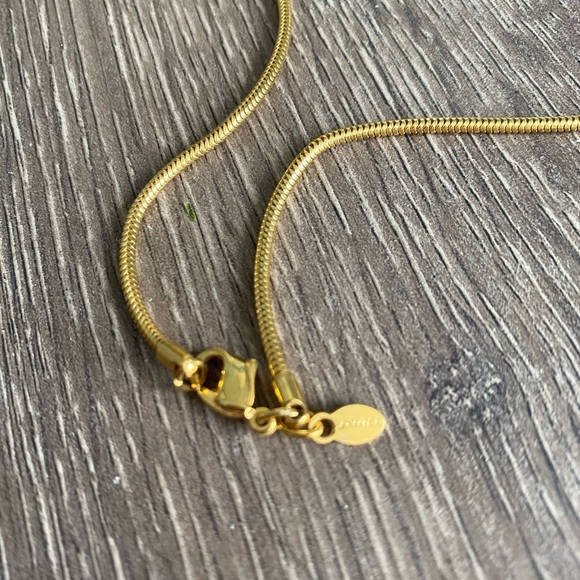 Vintage Monet Gold tone chain necklace - Picture 7 of 10